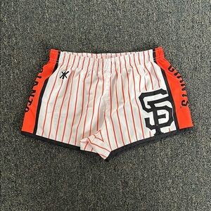 Giants Striped Athletic Shorts